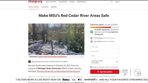 Calls for safety improvements near Red Cedar River growing after Brendan Santo's death