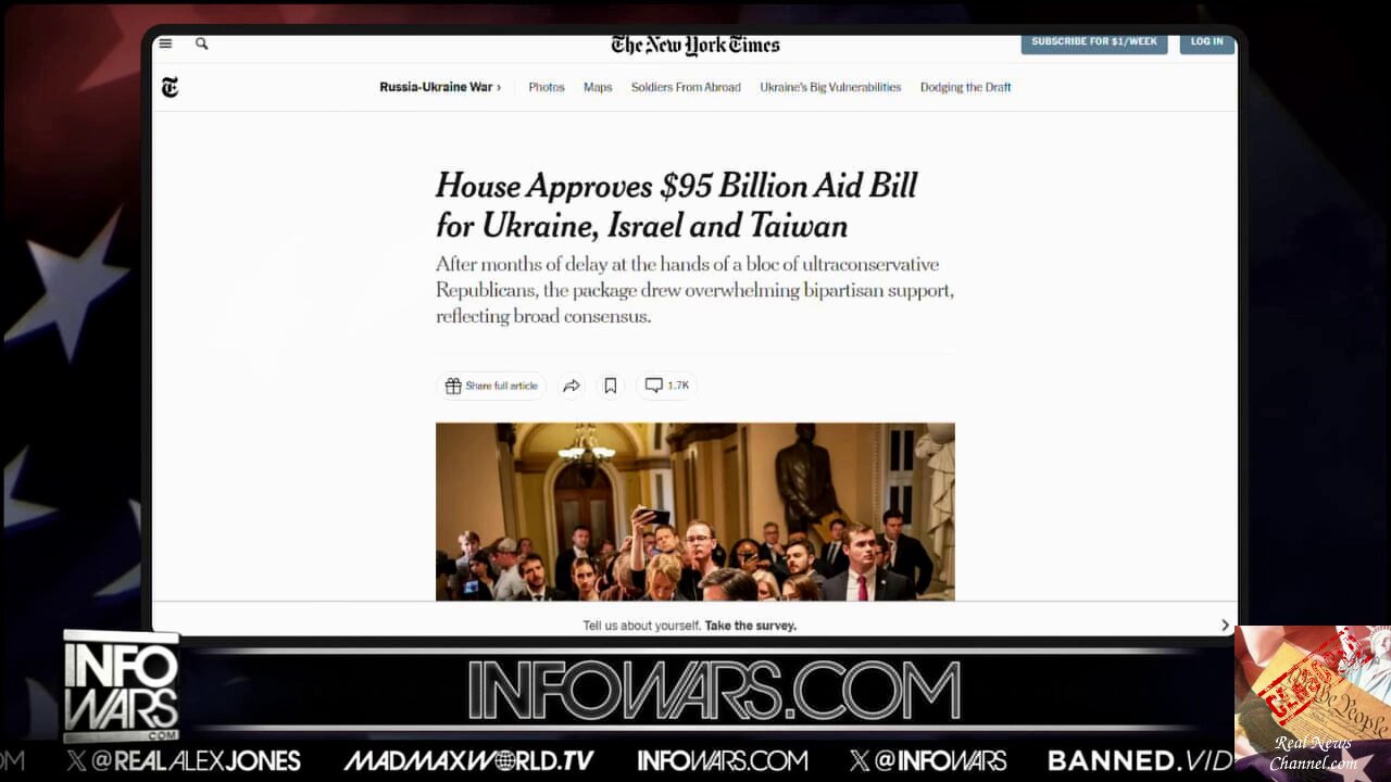 Congressional Treason: 95.3 Billion Given To Ukraine And Israel As America Collapses Into Ruin