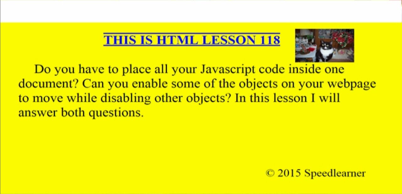 HTML Lesson 118