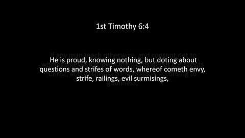 1st Timothy Chapter 6