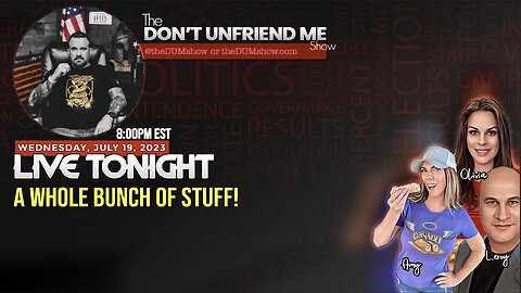 Tonight 8PM Eastern: The Don’t Unfriend Me Show Live!