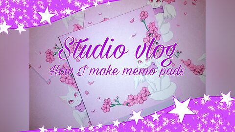 ✨Studio vlog✨ „How I make memo pads“ (asmr)