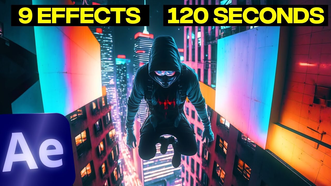 9 epic effects in 2 minutes (after effects)