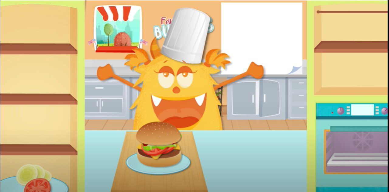 Cooking Burger for children | Easy cooking for children