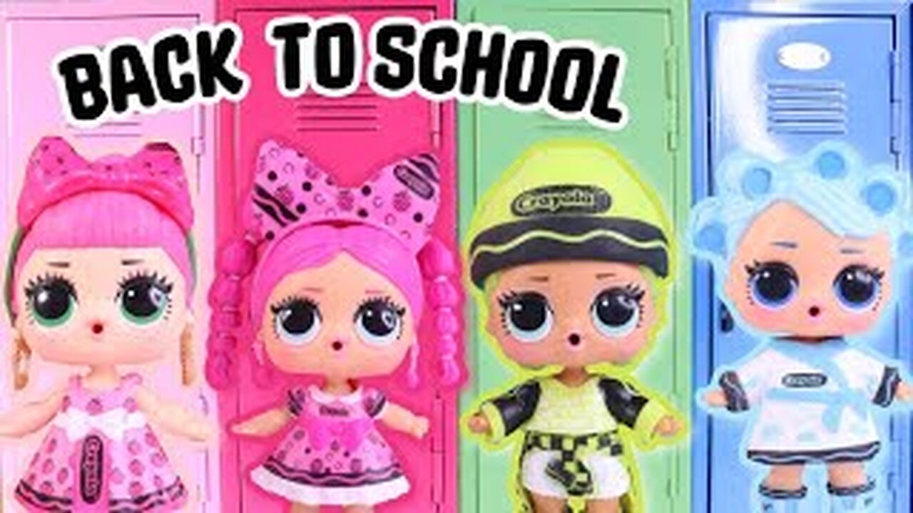 LOL Surprise Dolls are Heading Back to School in matching Color Style