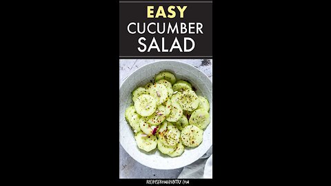 Cucumber salad receipe