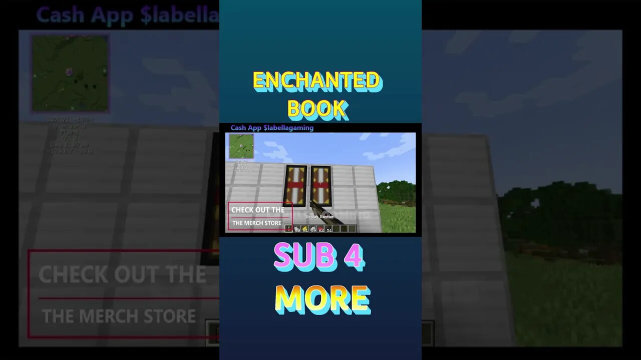 Minecraft: Enchanted Book Banner