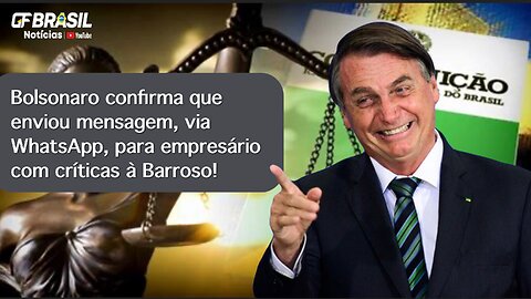 Bolsonaro diz não ver problemas em envio de críticas a empresário. Relógio do Nine!