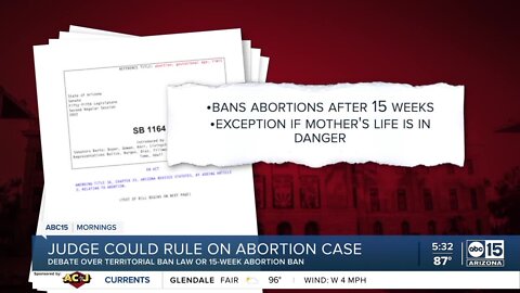 Arizona judge could rule on abortion case starting Tuesday