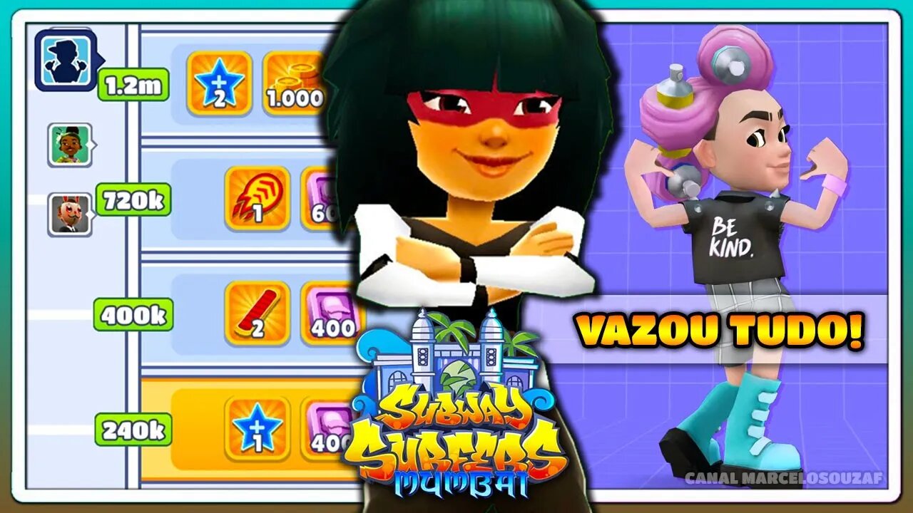 Subway Surfers Mumbai 2021 | Vazou a Próxima Atualização | Recorde com Mina Robo