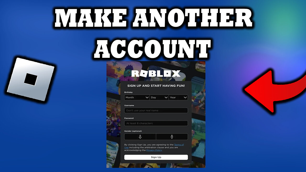 How To Make Another Account On Roblox