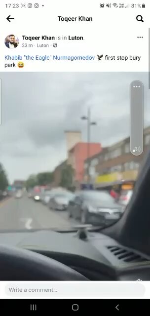 Khabib Nurmagonedov visits Luton Bary Park