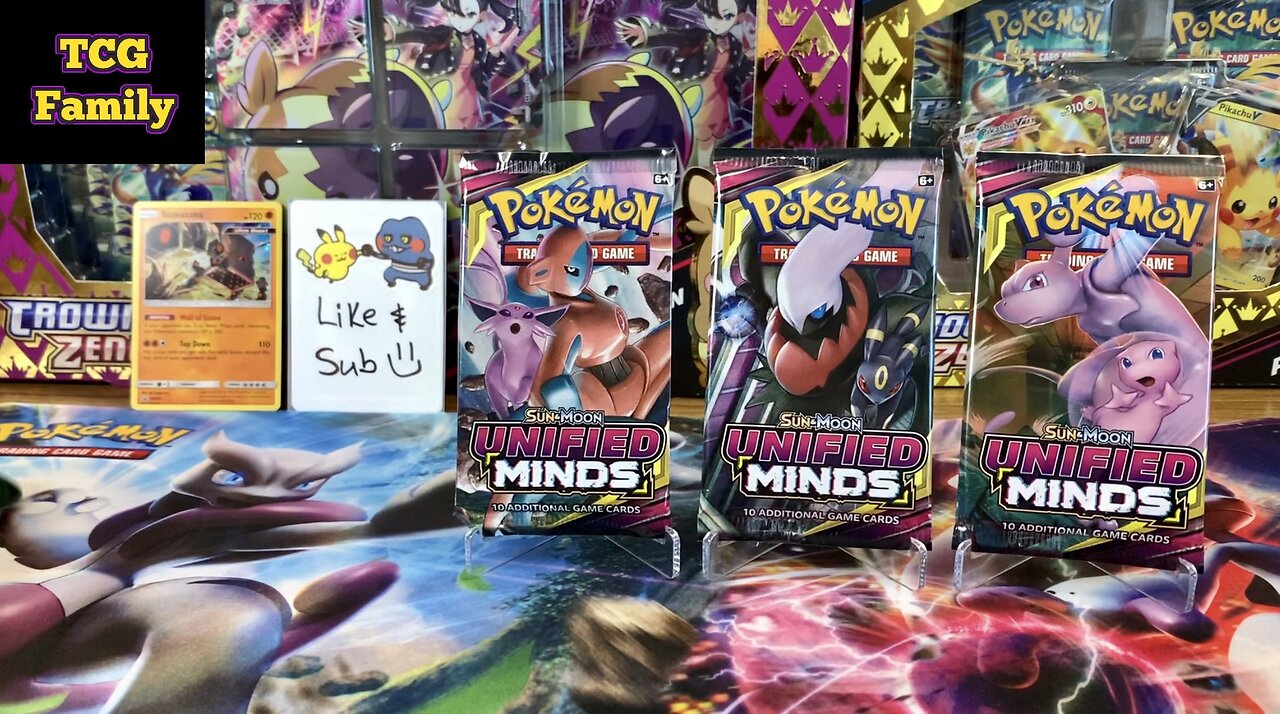 Unified Minds 3-Pack Blister Opening! Pokemon TCG