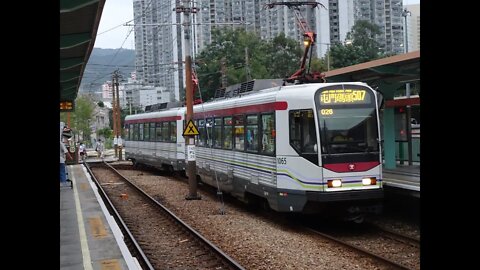 MTR Light Rail Phase 1 1065-1064 @ 507 to Tin King | 輕鐵1065-1064行走507線往田景行車片段