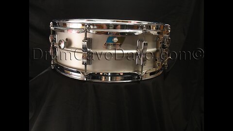 5x14” Vintage LM404 Ludwig Acrolite snare drum, early 1980s Blue & Olive Badge