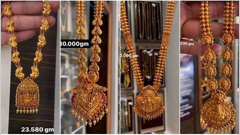 22kt Gold Antique Necklace Designs with Price!! southindianj