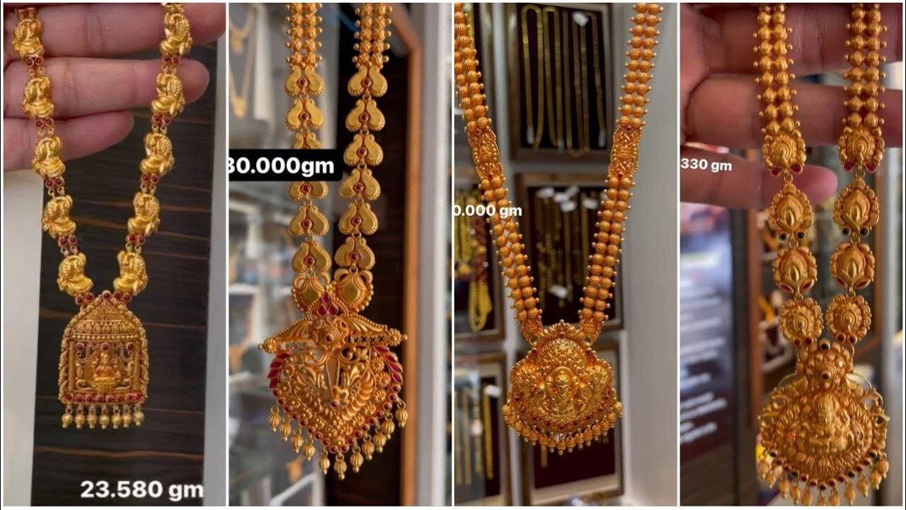 22kt Gold Antique Necklace Designs with Price!! southindianj