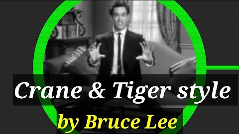Cross kick Studio Films Bruce Lee Tiger style form