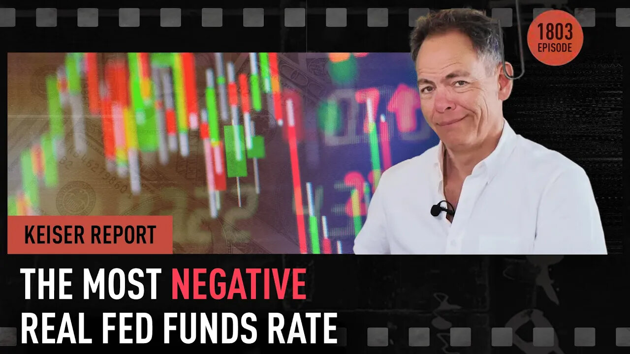 The Most Negative Real Fed Funds Rate - Keiser Report