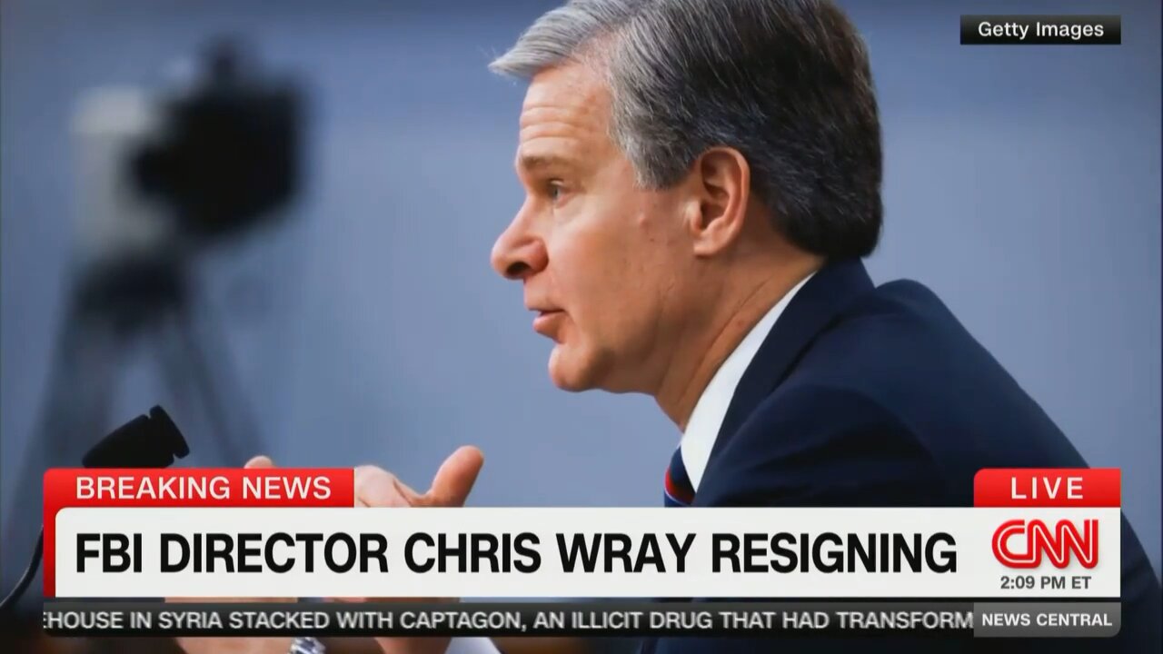 BREAKING: FBI Director Chris Wray Announces He’ll Resign in January