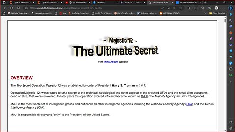 ~William Cooper Secret Government MJ 12~