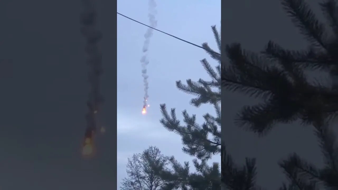 🇺🇦Graphic War 18+🔥Russian Aircraft Shot Down by Air Defences Ukraine Armed Forces Kharkiv #Shorts