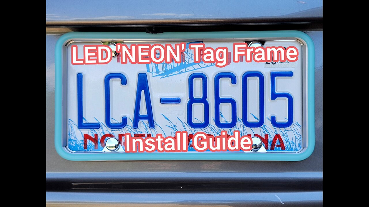 Jeep-Joe's Stereo & Lighting LED 'NEON' Tag Frame Install Guide