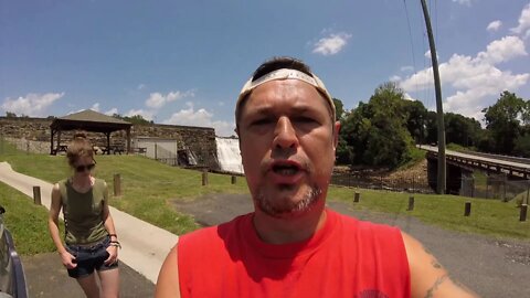 Apalache Mill dam bridge with the misses