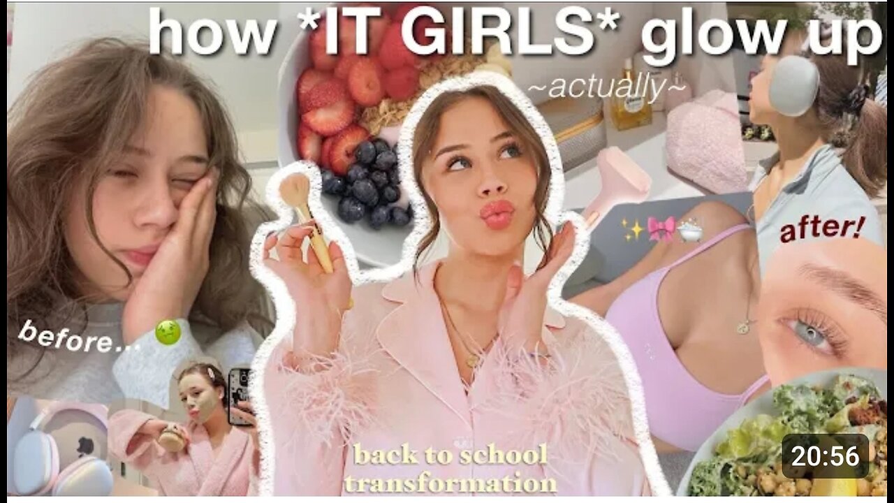 the ULTIMATE GLOW UP transformation for back to school !! beauty, skincare, self care, & body guide