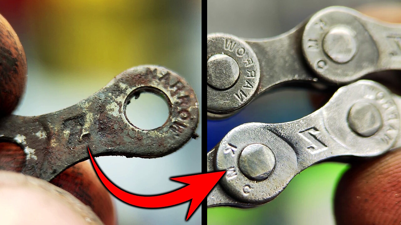 How to remove rust from a bike chain. Restoring the bicycle chain