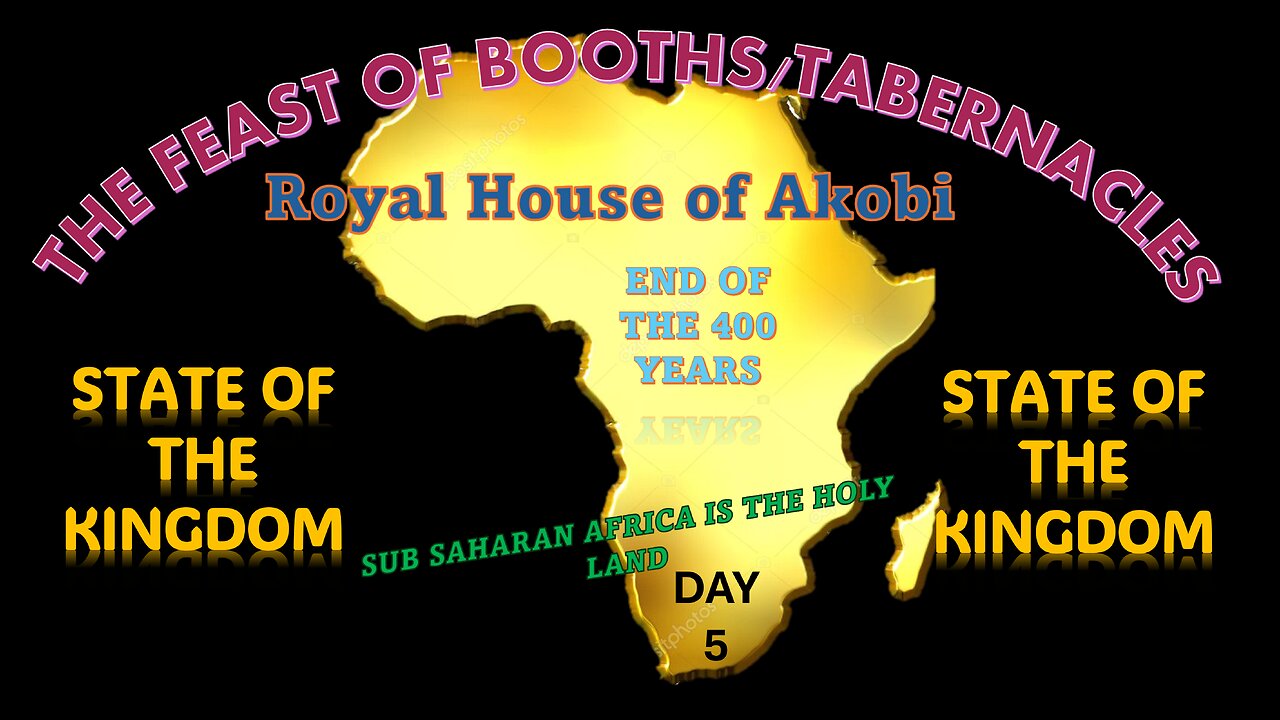 AFRICA IS THE HOLY LAND || THE STATE OF THE KINGDOM ADDRESS