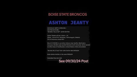 BOISE STATE BRONCOS' ASHTON JEANTY - ANOTHER VULCAN TRIBUTE.