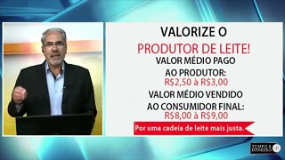 Leite dispara para consumidor. Produtor recebe a menor parte e quer valorização