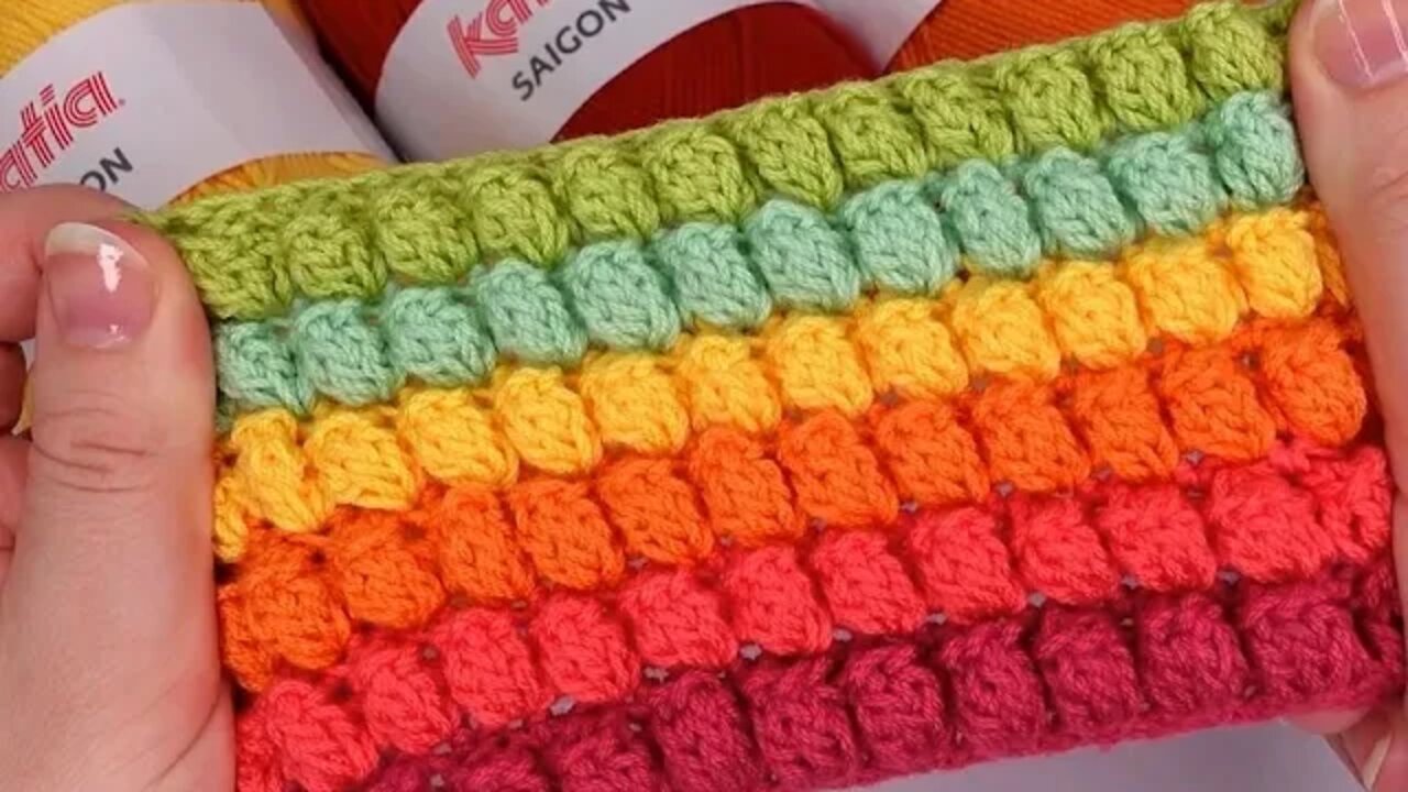 How to crochet popcorn stitch free written pattern in description