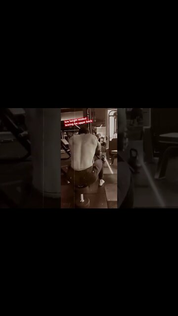 LOW HEIGHT SEATED ROW - 4 upper back #shorts #youtubeshorts