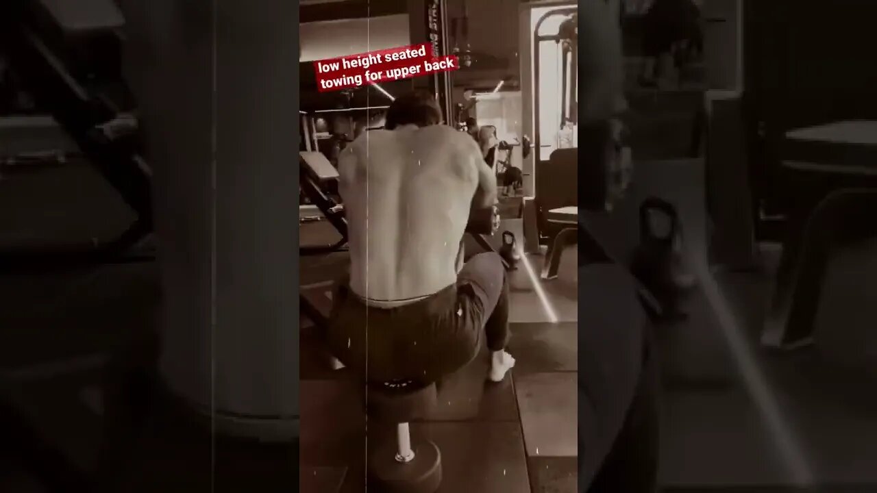 LOW HEIGHT SEATED ROW - 4 upper back #shorts #youtubeshorts