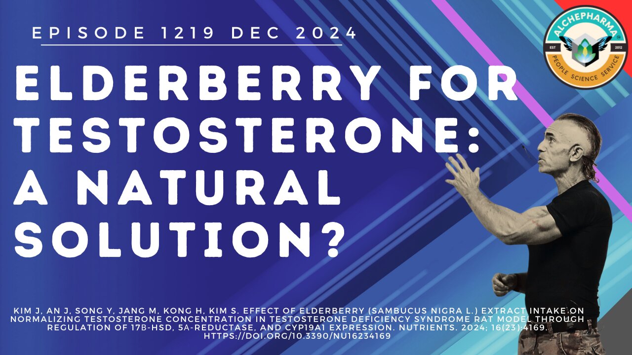 Elderberry for Testosterone: A Natural Solution? Ep. 1219 DEC 2024