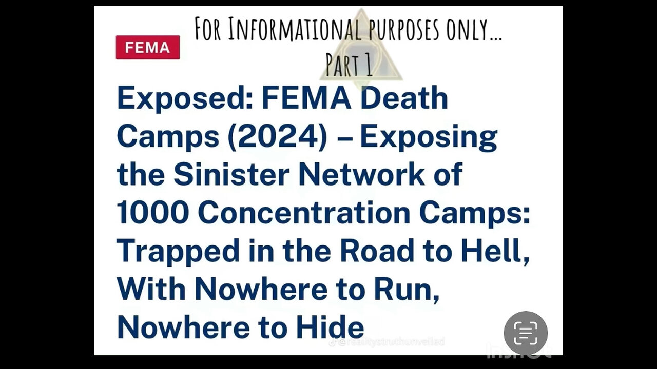 FEMA/concentration camps!‼️