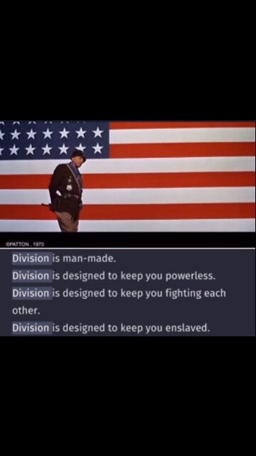 GCScott as Patton Movie Clip in a cue drop - Fight as a team