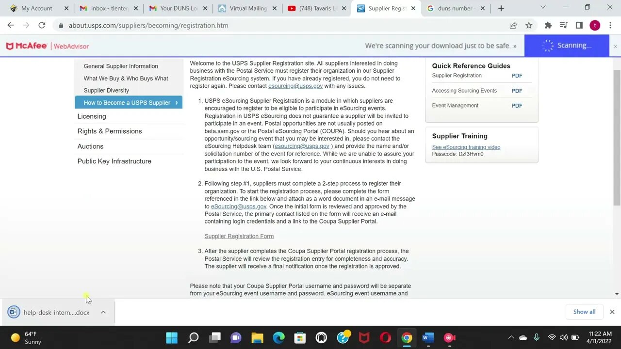 How to sign up to be a independent contractor for the USPS. Step-by-step