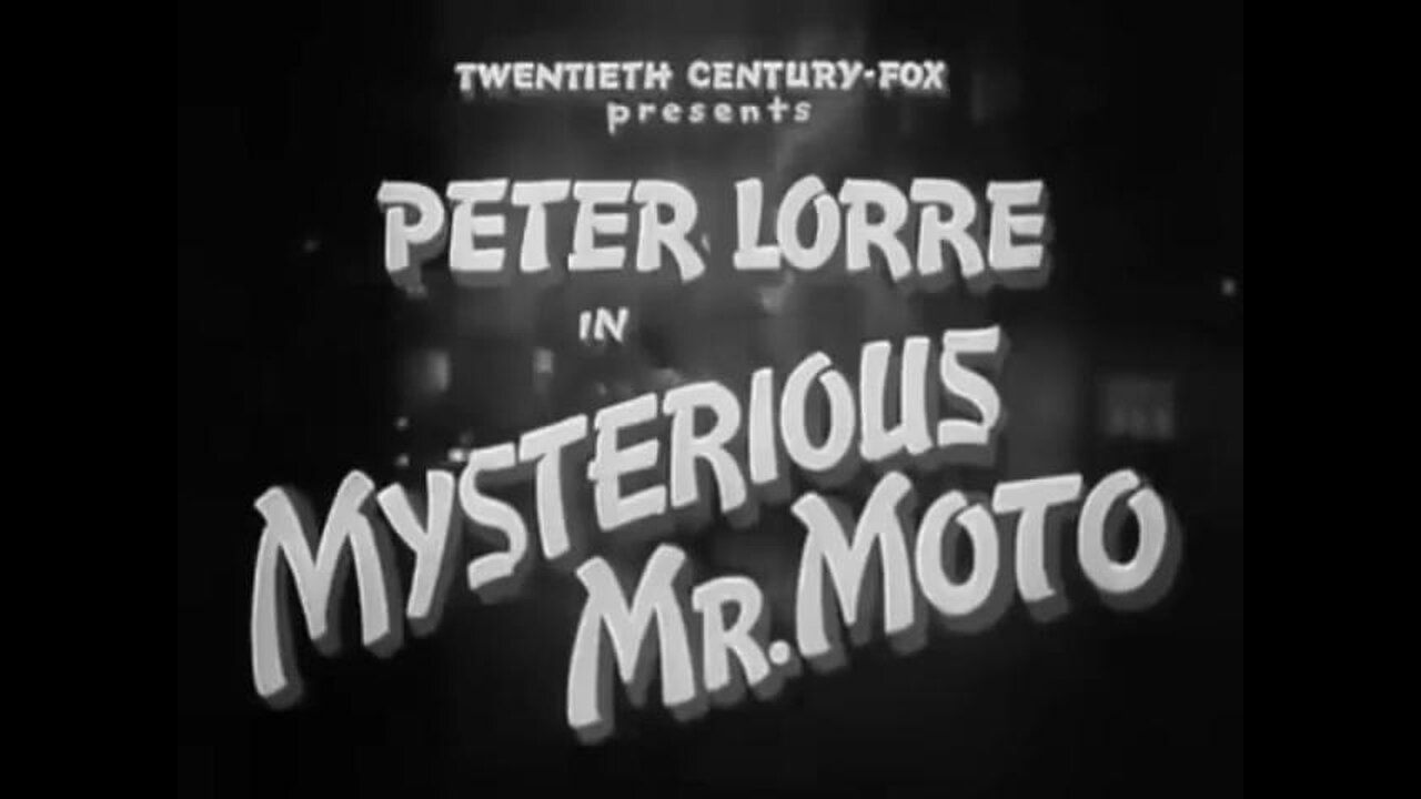 Mysterious Mr Moto (1938) Peter Lorre starring as Mister Moto