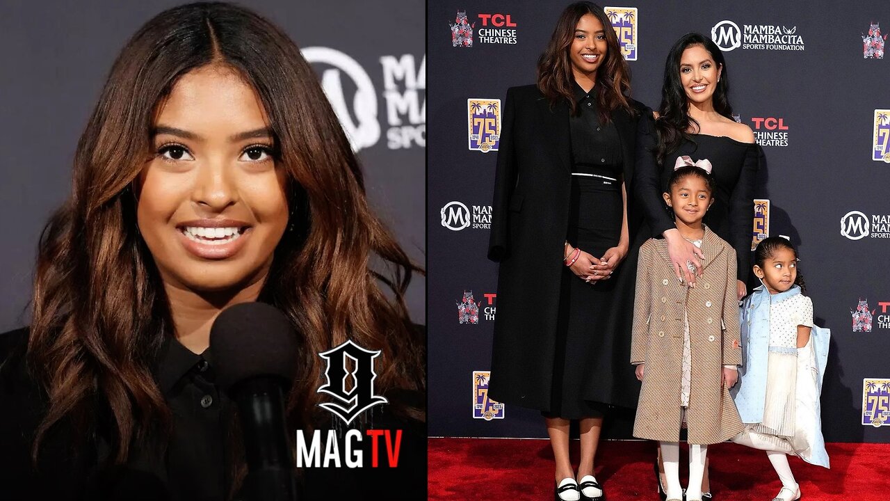 Kobe Bryant's Daughter Natalia Speaks At His Footprint Unveiling At TCL Chinese Theatres! 🙏🏾