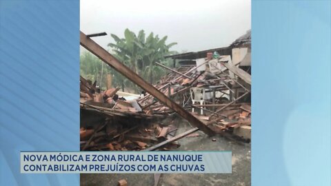 Nova Módica e zona rural de Nanuque contabilizam prejuízos com as chuvas