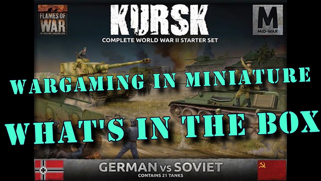 🔴 What's in the Box ☺ Flames of War 15mm WW2 Kursk German vs Soviet Starter