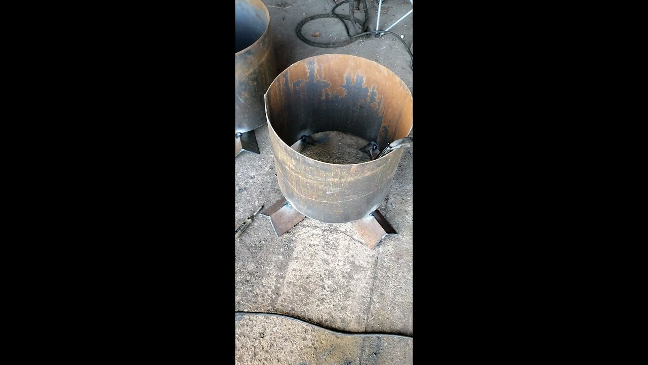 fire pit from scrap