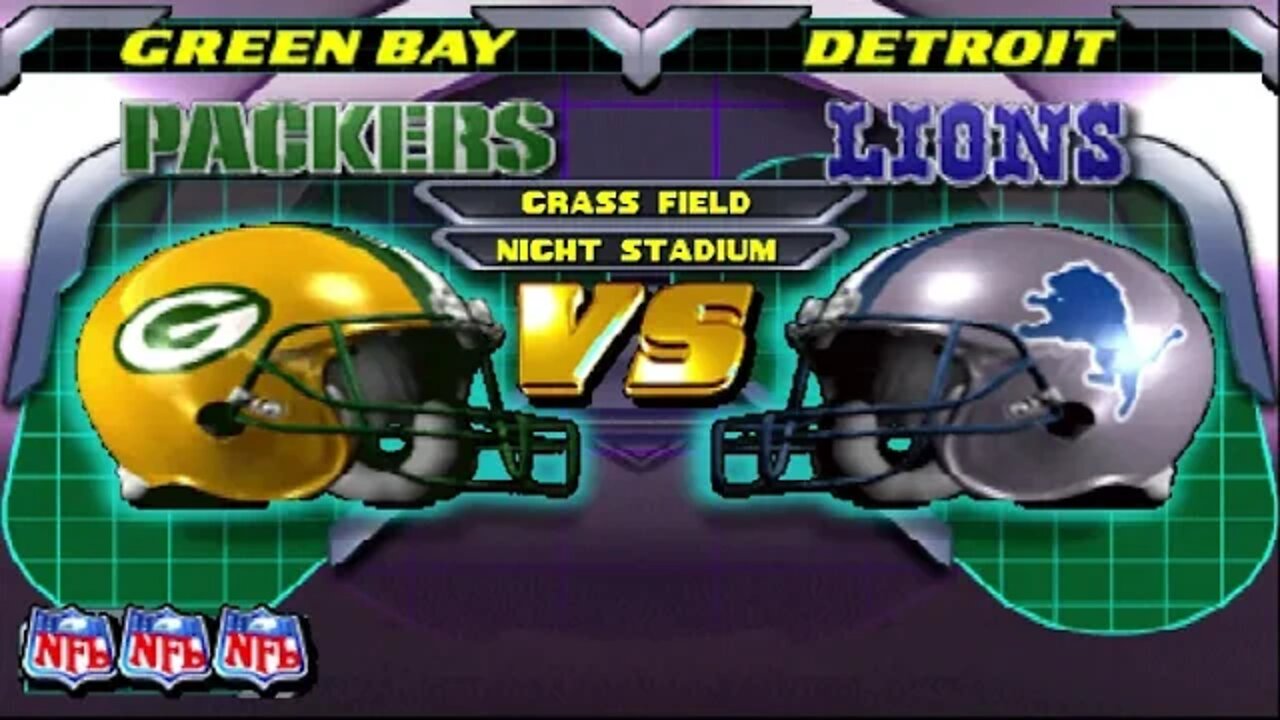 NFL Blitz 2000 Packers vs Lions - N64