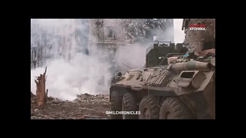 Marines & DPR Forces Cleansing Livoberezhny District With The Help Of A Armored Personnel Carrier