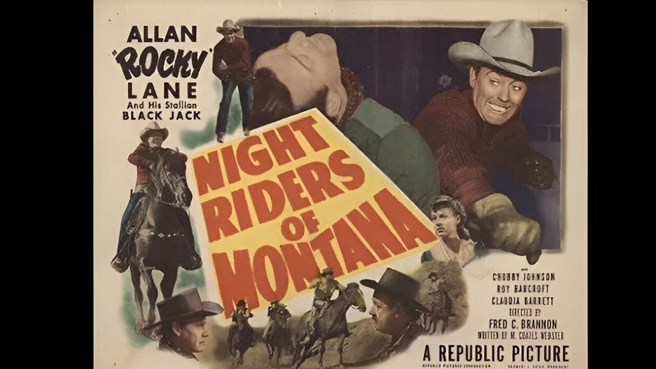 Night Riders of Montana | Full Movie | Allan Lane