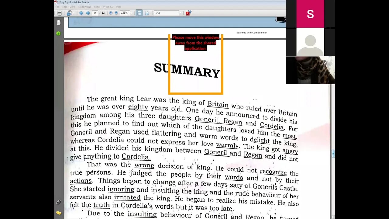 Class 6th English A 2 Zoom Online Class 1 Dec 2020