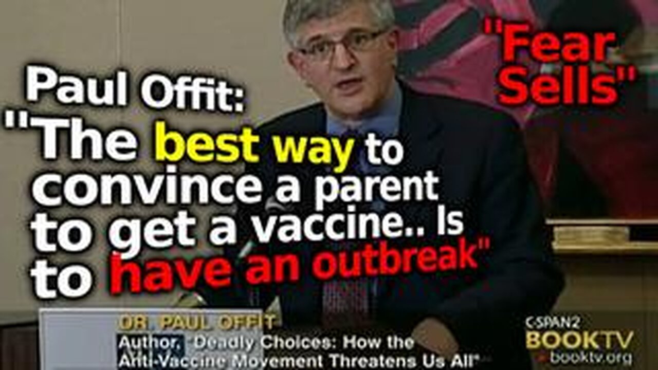 Paul Offit Advises "Have Outbreaks" If You Want To Convince Parent To Get Vaccines (w_ Dorit Reiss)